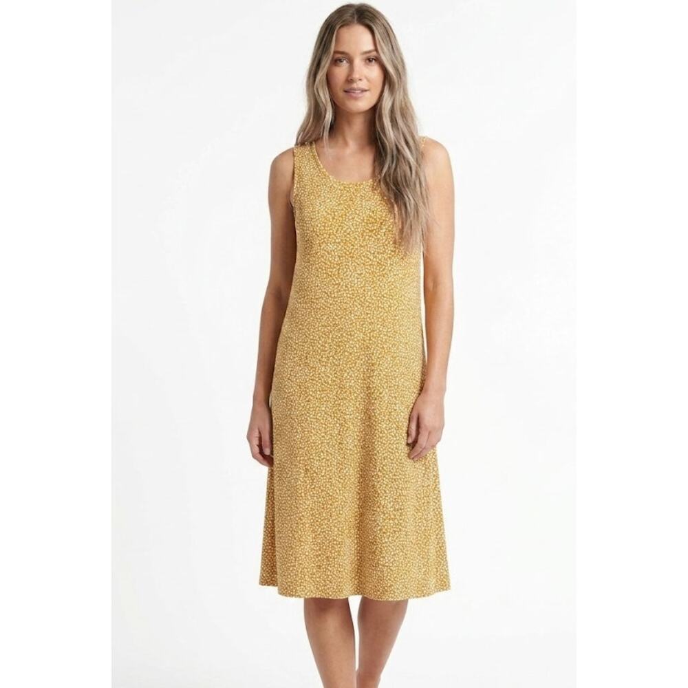 Amazon Essentials Sleeveless Midi Dress Floral Flowy Lightweight Large